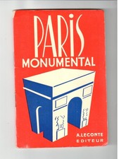 Stadtplan Paris Monumental 50-60er Jahre