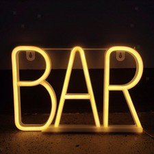 Buchstaben-Neonschild Mit USB-betriebenem Bar-Neonlichtschild Für