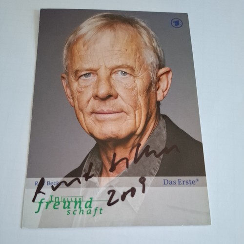Autogrammkarte rolf becker - rolf,