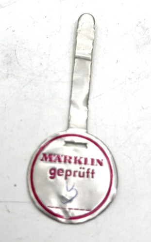 Märklin alte prüfplakette - märklin,