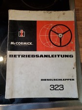 Betriebsanletung McCormick 323 DIESELSCHLEPPER