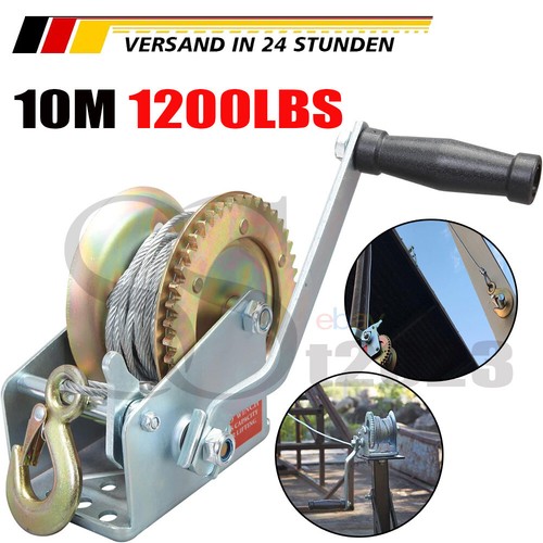 Handseilwinde 1200lbs 10m - 1200lbs,