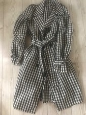 Comme des Garcons  Mantel m Gürtel Trenchcoat Style Farbe schwarz weiß M Vintage