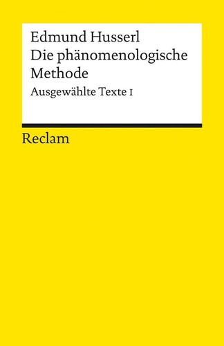 Die phänomenologische methode - die,