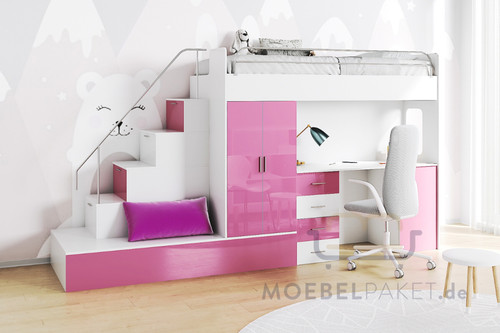 Hochbett maja etagenbett mit - maja,