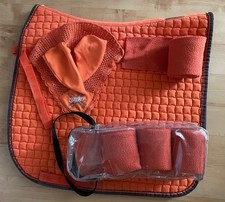 Eskadron / BR Set WB Dressur orange (Schabracke, Bandagen & Fliegenhaube)