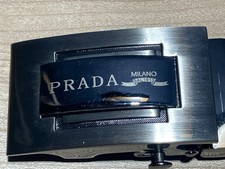 Prada Gürtel Herren 125/110 Sammlerstück kürzbar Marke Echtleder nachhaltig