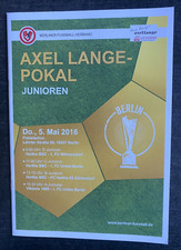 Pokalfinale Berlin Jugend 2015/16 mit Hertha BSC - 1. FC Union Berlin 05.05.2016