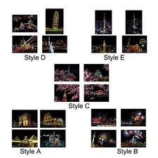 4Pcs Scratch Papier Lernen