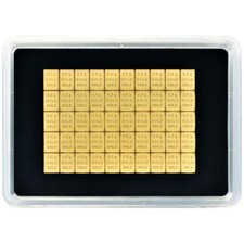 Valcambi Goldtafel Combibar™ Beliebig voneinander trennbar - 50 x 0,5 gr Gold