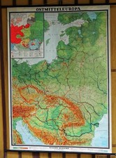 Rollbild Reliefkarte Poster