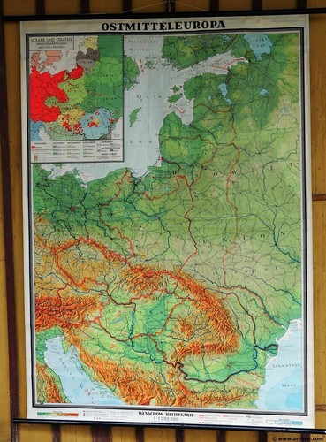 Rollbild reliefkarte poster - reliefkarte,
