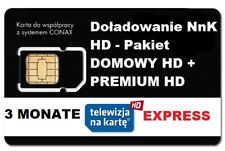 TNK Pakiet Domowy + Premium HD3 m-ceTELEWIZJA NA KARTĘ,DOŁADOWANIE AUFLADUNG  PL