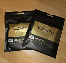2x LUXILON Saite Darmsaite "NATURAL GUT" Naturfarben TENNIS - Set - NEU - OVP !