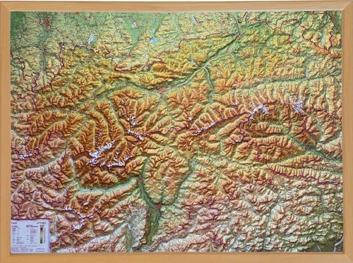 Tirol reliefkarte 325 - tirol,, 1:325.000
