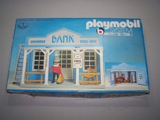 Playmobil Klicky ~ Western  ACW 3422 Bank ~  Vintage OVP ~ unvollständig