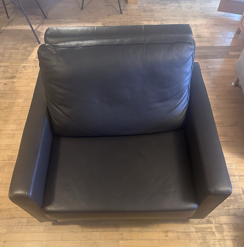 Ledersessel braun mit