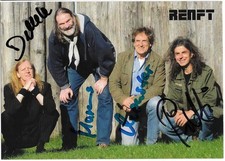 Original Autogrammkarte - Gruppe Renft - original Unterschrift