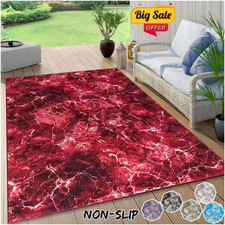 Outdoor Teppich Garten Geometrisch Groß Wasserdicht Terrasse Bereich Rutschfest Deck Fußmatte