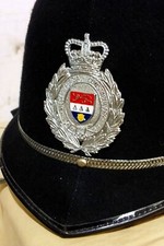 Englischer Polizeihelm - original Bobby Helmet  UK -  West Mercia Police