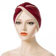 Mütze Turban  Damen mit gedrehten Knoten elegant chemo Kopfbedeckung Neu Wanssy