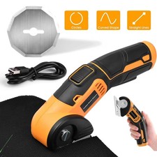 Elektrische Schere USB Kartonschneider Kabellose Rollschneider für Teppich Leder