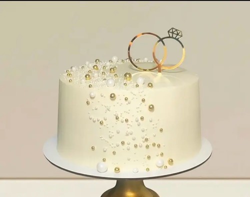 Cake topper ringe - topper, acrylglas