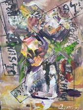 Ölbild Natur Blumen  Gemälde Modern Art Alexander Diener Akt Unikat Wandbild 