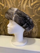 REX KANIN STIRNBAND REX KOPFBAND PELZ KRAGEN PELZ STIRNBAND PELZMÜTZE CHINCHILLA