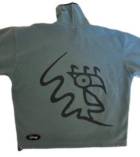 Chiemsee Vintage Fleece Jacke Grau Gr L Herren Damen Unisex 90s Top Thermo Y2K