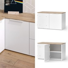 Eckkommode wido weiß eiche - eckkommode, 80