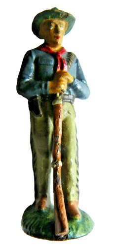 Sehr alte massefigur cowboy - alte,