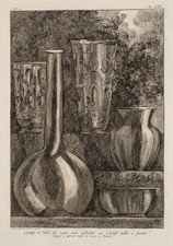 F. PIRANESI (1758-1810), Glas- und Kristallgefäße,  1805, Rad. Klassizismus