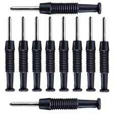 ✅Bananenstecker 2mm 10 Stück in Schwarz Hirschmann MST3 Laborstecker Ministecker