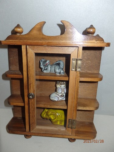 Kleine wandvitrine holz - kleine,