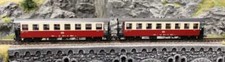 Tillig 13982 Personenwagenset der HSB - zwei Personenwagen KB- H0m - Neu 