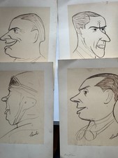 4 Karikaturen von