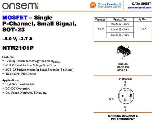 100 mosfet onsemi - mosfet,