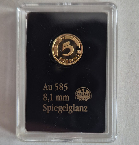Mdm gold erinnerungsprägung - mdm, 5