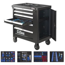 Werkstattwagen Werkzeugwagen Montagewagen 6 Schubladen bestückt Kugellagerung
