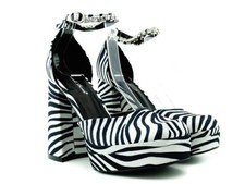 Zebra Plateauschuhe
