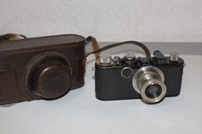 Leica 1 Ernst Leitz Wetzlar Kamera mit Tasche Nr: 63309 ca. 1931 Elmar 3.5 /5cm