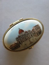 Ältere Pillendose / Schatulle - Rom - Petersdom / Petersplatz - guter Zustand