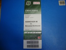 14/15 Ticket Hannover 96 BVB Dortmund Eintrittskarte Sammler Bundesliga