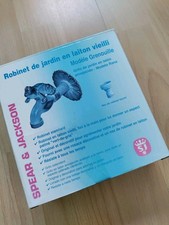 Garten Wasserhahn "Frosch" - gealtertes Messing Antik 