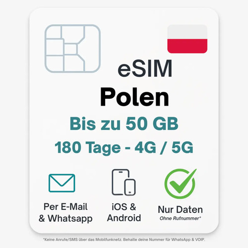 Polen esim datentarif - polen, digitale