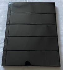 20 Leuchtturm PRO COLLECT Hüllen in schwarz  mit 5 Taschen