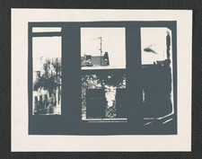 Unbekannter Künstler, Blick aus dem Fenster, Druckgrafik