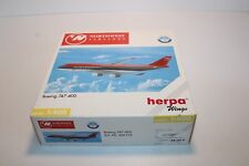 Herpa Wings 1:400 Flugzeug 560122 Boeing 747-400 Northwest Airlines OVP Etikett