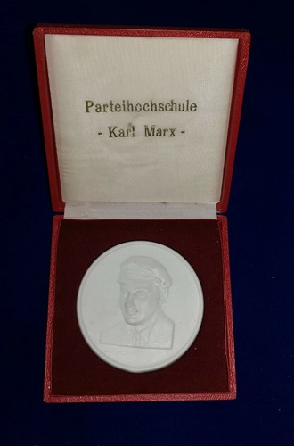 Ddr porzellan medaille - ddr,